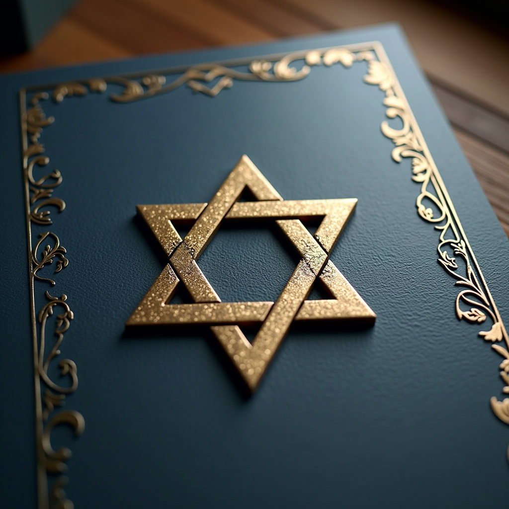 Aberdeen Torah logo featuring Star of David symbol with elegant serif typography representing Jewish heritage and community