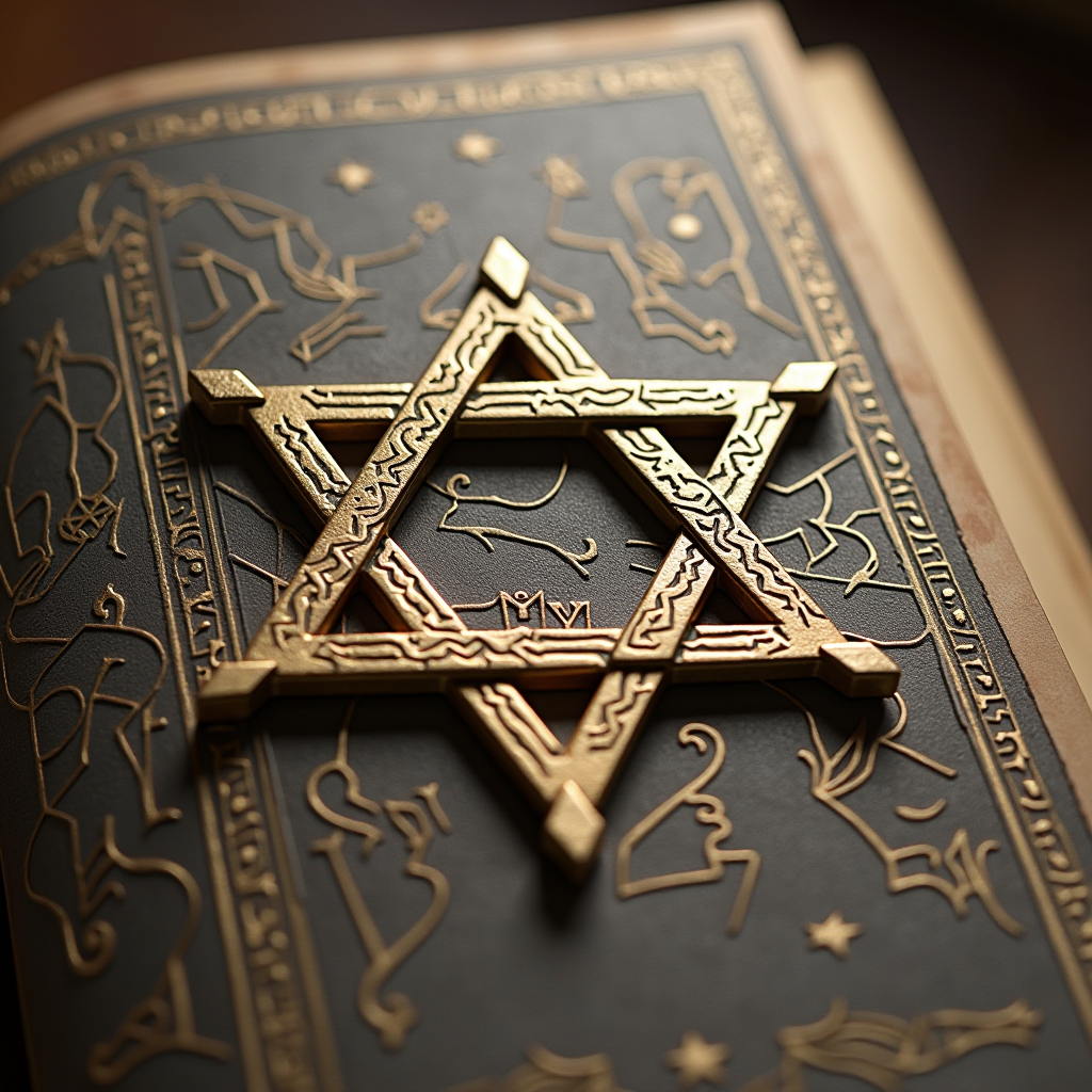 Aberdeen Torah logo featuring Star of David symbol with elegant serif typography representing Jewish heritage and community